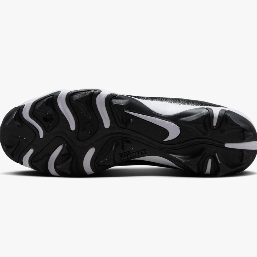 New Nike Men’s Alpha Menace 4 Shark Football Cleats Black White Size 11.5 - Picture 6 of 11
